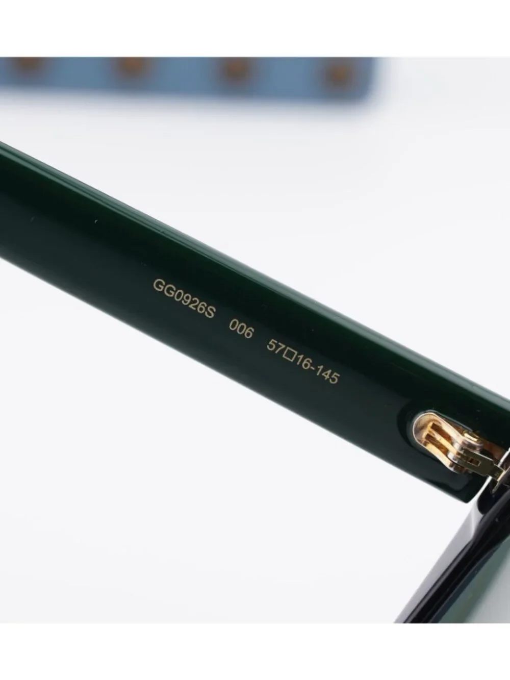 Gucci GG0926S 006 Square Sunglasses - Black / Green